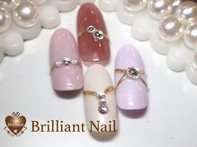 ブリリアント/リングネイルコーデ♪