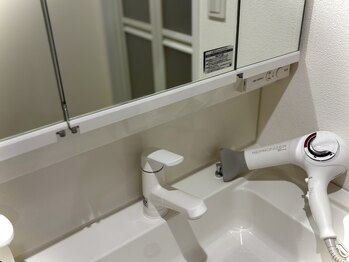 夢みるよもぎ蒸し 千歳船橋店/ドライヤーをご用意してます