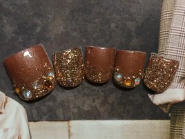 キラキラ大人フットネイル