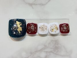 クリスマスカラーネイル