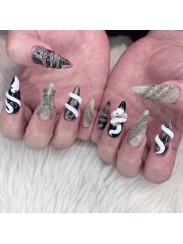 リッツネイル(RitsNail)/蛇ネイル