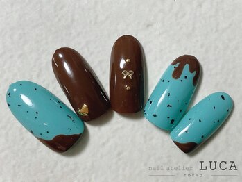 ネイルアトリエルカ(nail atelier LUCA)/R-53 チョコミントネイル