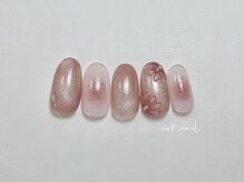 アークネイル 下北沢(urk.nail)/ぷっくりフラワー　春ネイル