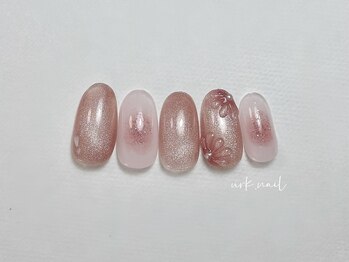 アークネイル 下北沢(urk.nail)/ぷっくりフラワー 春ネイル