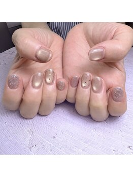 エムズネイル(M’s NAIL)/マグネット×フラッシュジェル☆