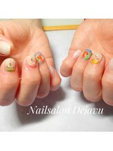 デジャヴ(Dejavu)/夏のヨーヨーと金魚ネイル