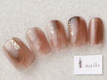 アイネイルズ 三宮店(I nails)/金箔ニュアンス￥6000