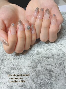 プライベート ネイルサロン マーマ(murmur)/ラメグラデーション