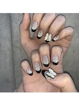 アンダーバーホワイトプラス 南海難波店(_WHITE+)/フラッシュネイル