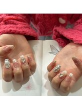 クリア(Clear)/きらきら韓国風ネイル