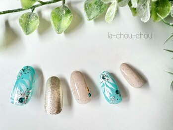ラーシューシュ(la-chou-chou)/華やかネイル　¥7500