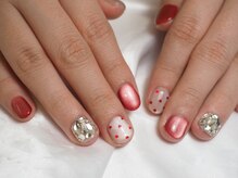 ミーナネイル(miinanail)/大人可愛いショートネイル