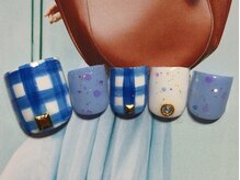 ネイルサロン リリオ(Nail Salon Ririo)/ギンガムフットネイル