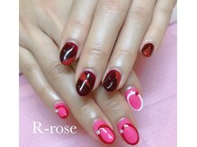 アールローズ(R-rose)/アシメントリーネイル￥9625