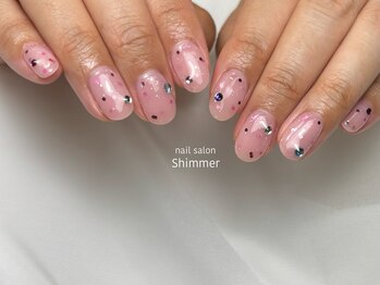 シマー(Shimmer)/ホロ埋め込みネイル
