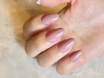 ネイルアイサロンアンドスクール リッカ(Lycka)/大人くすみピンク/ワンカラー