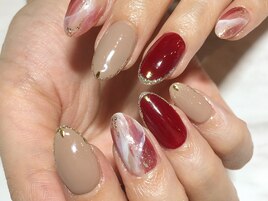 指先美しく☆タイダイネイル
