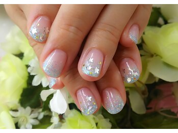 プルミエ ネイル(Premier Nail)/涼しげラメグラデーション☆彡