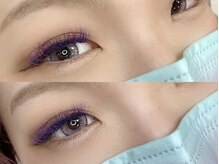 レイネイル レイアイ はません店(RAY NAIL ray eye)/クールに魅せるパープル×ブルー