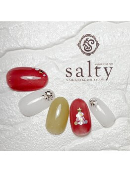 ネイルアンドアイラッシュサロン ソルティ 寺田町(salty)/クリスマスネイル