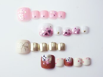 まつげアンドネイル ディアマンローズ(DIAMANT ROSE)/フットネイル付け放題6930円