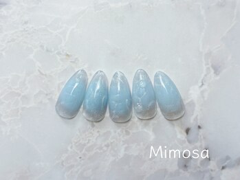ミモザ 吉祥寺(Mimosa)/氷海ネイル水色トレンド定額