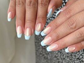 enoiミルクマグ×フレンチネイル