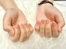 クリアピンクネイル/透明感