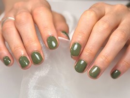ワンカラー/シンプルネイル/秋