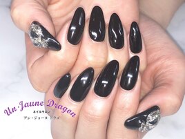 【自爪ネイル】ブラックネイル