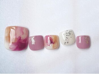 アイネイルズ 梅田店(I nails)/パープルフットネイル