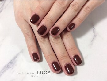 ネイルアトリエルカ(nail atelier LUCA)/S-42 大人上品レッドブラウン