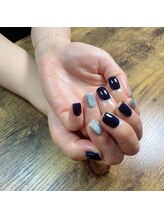 レタラ(Retar)/ネイビー×フラッシュジェル