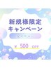 【新規様限定】全メニュー￥500OFF