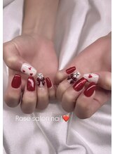 トータルビューティーローズ(Rose)/ハートリボンネイル