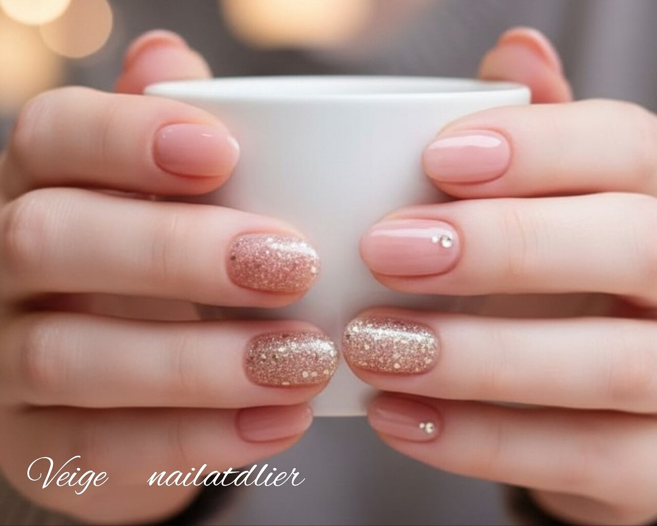 2025年-2026年冬トレンド】ニュアンス ショートのネイルデザイン集