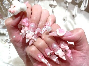 ベティネイル アイラッシュ(Betty Nail)の写真/あざと可愛い手にするなら"Betty"へ♪【圧倒的技術力の実力派サロン】理想のネイルを作ります★持ち込みOK