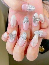 トラビューティー(TORA beauty)/ツイードフレンチネイル