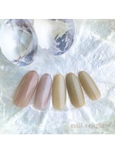 ネイル シーグラス(nail seaglass)/秋冬カラーの５色マグネット