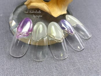 塗りかけマグネットネイル