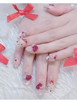3Dバレンタインネイル ジェル