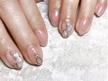 ネイルマジック 仙台一番町店(NAIL MAJIC)/ブリーディング大理石ネイル