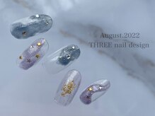 スリー(THREE)/August.2022/nail design 
