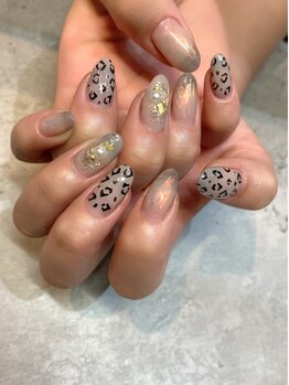 エム(em)/ヒョウ柄×フィルム