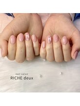 リッシュ ドゥ(RICHE deux)/ナチュラルピンク×リボン