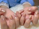 ニュアンスネイル　ミラーネイル