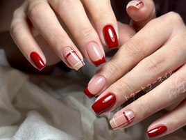 赤フレンチxチェック