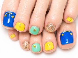 ミックスカラーネイル
