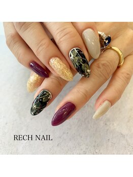 レッシュネイル サロンアンドスクール(RECH NAIL salon&school)/flower*