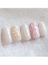たゆ ネイル(たゆnail)/定番ニュアンスキラキラネイル